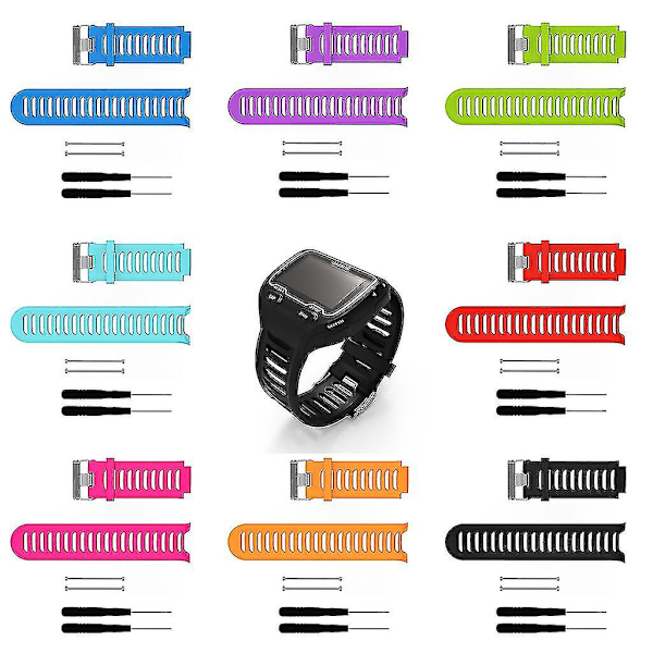 Armband för Garmin Forerunner 910xt Tåligt Klockarmband Modearmband med Skruvmejsel