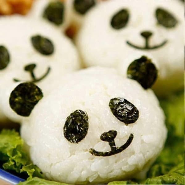 Onigiri-form for barn Panda Sushi-form Søt risballsett Tangkutter SZ