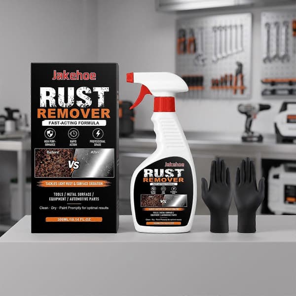 Metalspray til rustfjerning, multifunktionel metalrens til let rust og oxidation, praktisk triggerspray til værktøj, bildele og metaludstyr 2pcs