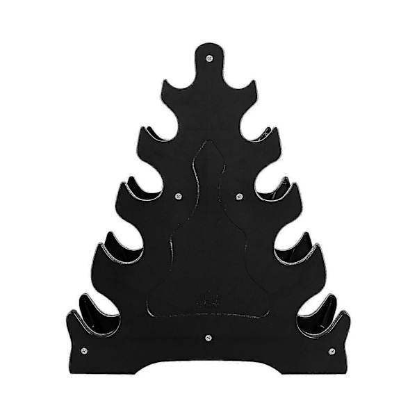 WINOMO Dumbbell Opbevaringsstativ Træ Blad Design Dumbbell Holder 5-Tier Vægtløftning Dumbbell Opbevaringsstativ