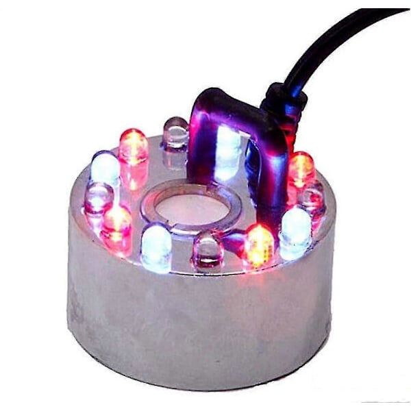 12 LED Drivstoff Luftfukter Nebler Ultralyd For Zimmerbrunnen-HYJ