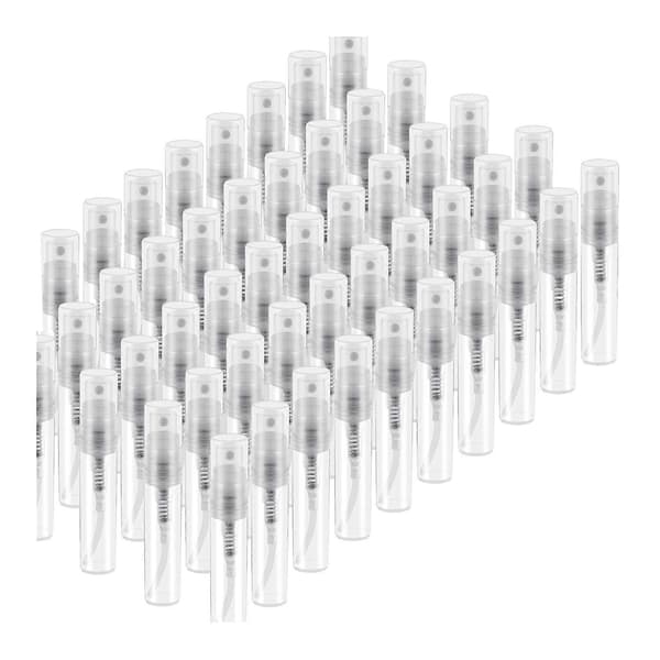50 stk. Parfyme Atomizer, Klar Plastflaske Bærbar Duftflaske - 3ml