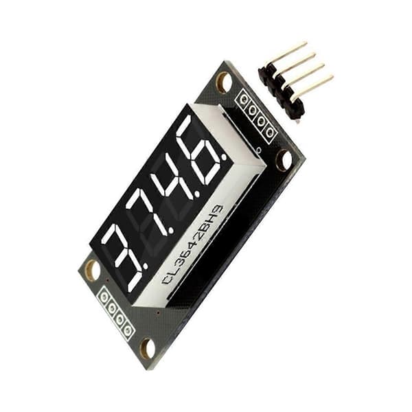 0,36 tommer 4-cifret digitalt displayrør Decimal 7 segmenter TM1637 driver LED-modul kort til hvid