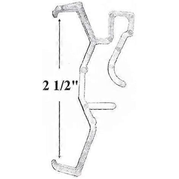 2,5 tommer Vertikal Persienne Trim Vertikal Gardiner Baffel Trim Tilbehør til Gardiner 10 stk