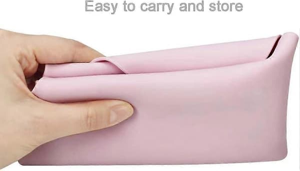 2-pack silikonunderlägg Matunderlägg för baby (rosa grå)