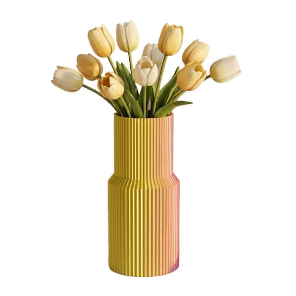 Modern Mattvit Blomkruka för Heminredningspresent Multicolor