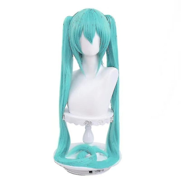 Uusi Trendi Vocaloid Miku Cosplay-peruukki Asu Aloittelijalle Tulevaisuuden Halloween-asu Miehille/naisille Wig 2XL