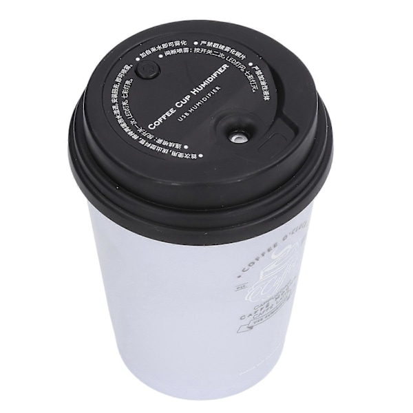 USB Luftfuktare 300ml Kaffekopp Lågt Ljud Auto Av Kompakt Lättviktig Utrymmesbesparande Mini Luftfuktare för Bil Hem Kontor Lila