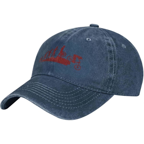 Interessant Mountain Bike Unisex Cowboyhatt Baseball Caps Justerbar Sport Golf Denim Casquette Caps Stil 1638