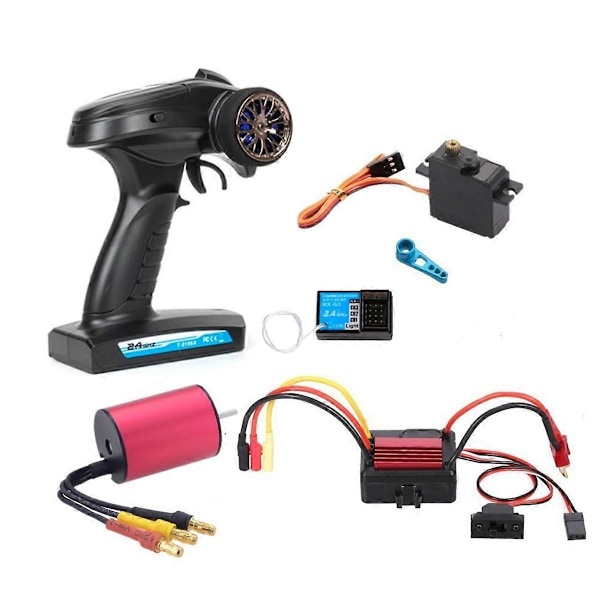 För RC Bil Borstlös Uppgraderingsdelar Kit Motor ESC Mottagare