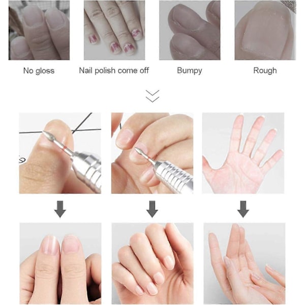 10 Nagelborr, Professionella Tillbehör för Nagelborr