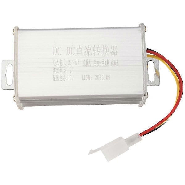 Elektronisk transformator DC 36V 48V 60V 72V till 12V 10A Elektrisk Cykel Konverter Adapter Nedtransformator