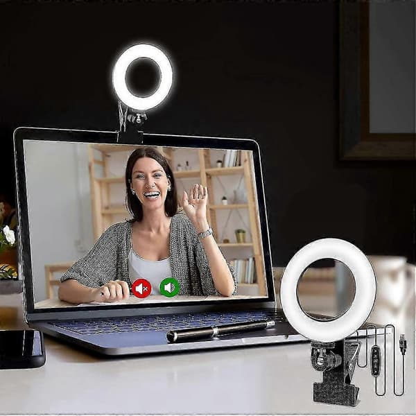 Webbkamera Belysning, USB LED Ringljus För Laptop