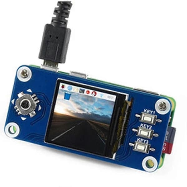 1,3-tommers IPS LCD-skjerm HAT for Raspberry Pi, 240x240 piksler, SPI-grensesnitt, for Raspberry Pi Zero/Zero W/Zero WH/2B/3B