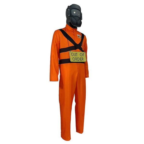 Dødelig Company Ansatt Maskert Cosplay Jumpsuit Mask Uniform Game Payer Beskyttende klut Halloween Fancy Dress Up 190