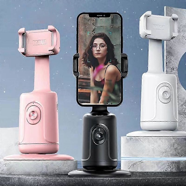 360 Graders Rotation Gimbal Stabilisator Til Smartphone Desktop Auto Ansigtssporing Gimbal Stativ Til Tiktok Live Video Fotografering Selfie