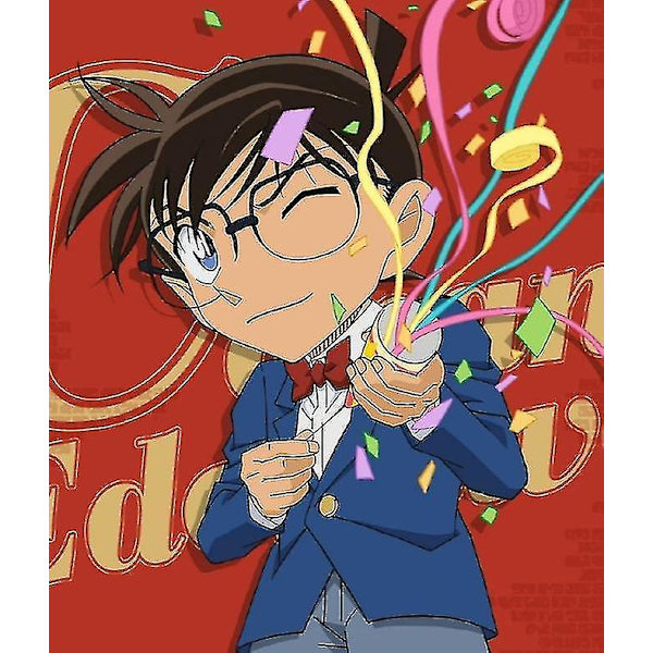 Nopea toimitus kuuluisa etsivä Conan Kudo Shinichi -asu Halloween-cosplay-asu M