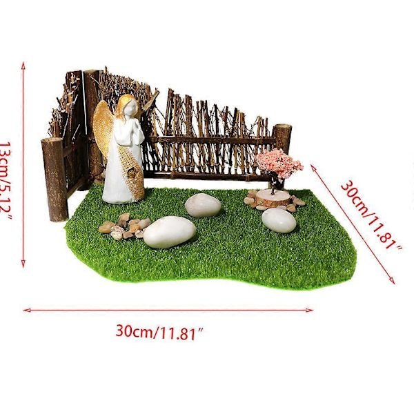 Havepynt Landskabspleje Ønske Engel Statue Harpiks Håndværk Gårddekoration Perfekt Ferie Fødselsdag Terrasse Veranda Indretning
