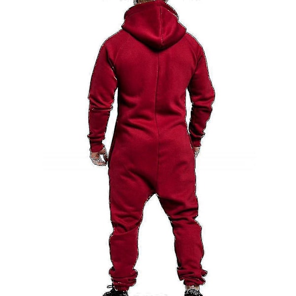 Herre Hætte Zipper Jumpsuit Vinter Casual Hætte Jumpsuit Jumpsuit -shiyi