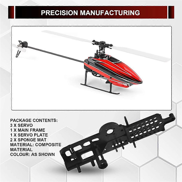 1 Sæt XK K110 Opgradering K110S Servo Hovedramme og Servoplade til WLtoys XK K110 K110S RC Helikopter