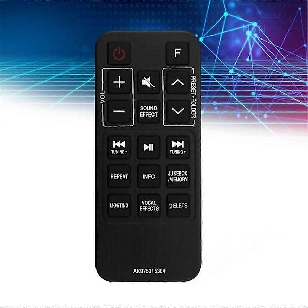 AKB75315304 Erstatningsfjernkontroll for LG SoundBar Hjemmelydsystemer