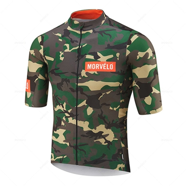 Morvelo Summer Sykkeltrøyesett for menn Pustende sykkelklær MTB sykkelklær Kortermet sport Ropa Maillot Ciclismo jersey 15 XXS