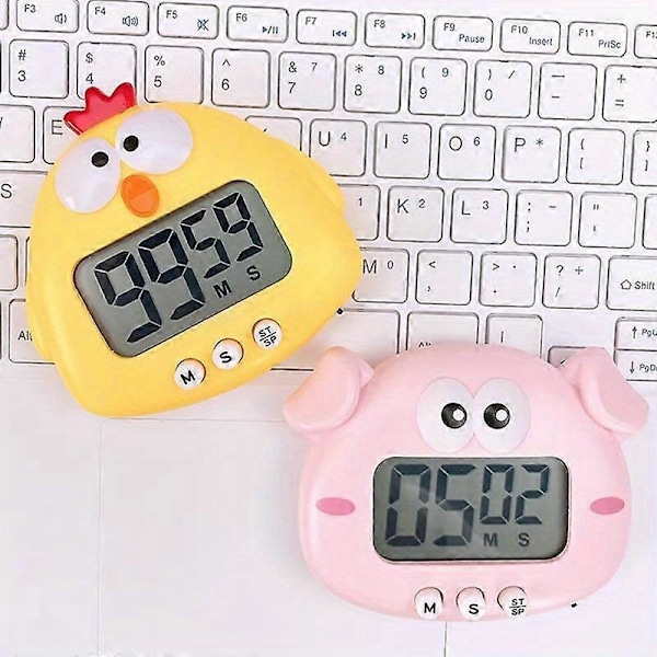 Nye modeller 1 stk, køkkenur, digitalt ur, køkken nedtællingsur, lærings timer, sødt dyre-ur, køkken madlavnings gadget, køkken gadget