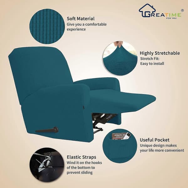 Lenestol Stretch Sofatrekk Sofatrekk 4-dels Møbelbeskytter Sofa