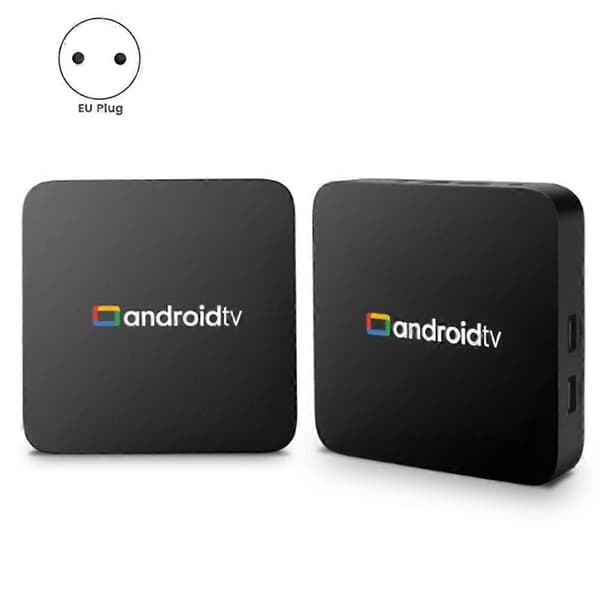 Cortex-A53 4K HD Android 14 Smart TV Box USB 2.0 2.4G&5G Dual WiFi Understøtter Stemmeassistent TVBox Set Top Box (EU-stik) Black