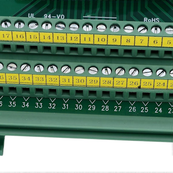 Terminal Board Adapter Anslutningsmodul PCB Breakout Rak Hane med Skal DC 60V DB37‑G7