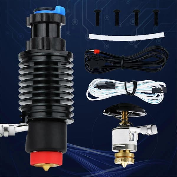 For E3D Revo Hotend Kit Radiator Messingdyse Keramisk Varmeelement