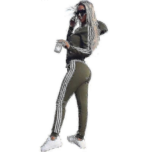 Dame 2 stk. Athleisure Sportstøj Træningsdragt Hættetrøje Bukser Sæt