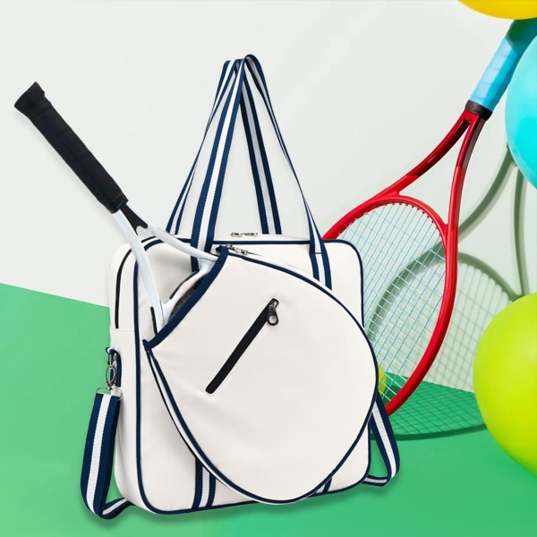 multifunktionell mode tennis axelväska sport handväska Blue