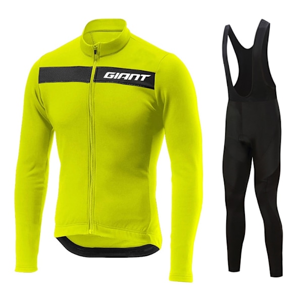 GIANT 2023 pitkähihainen pyöräilypaita set lappuhousut Ropa Ciclismo polkupyörän vaatteet MTB pyöräpaita Syksyn asu Miesten vaatteet long sleeve jersey 4XL