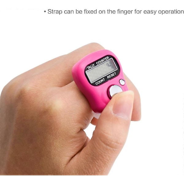 10 Stk. Elektronisk Finger Tæller Række Tæller, Digital LCD Totalisator Hånd Tæller (ShiKai)
