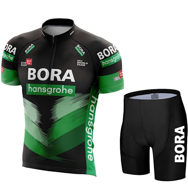 UCI BORA Pyöräilyjersey Set Miesten Bib Shortsit Polkupyörän Lyhythihaiset Pyöräilyvaatteet Pyöräilyvaatteet Pyöräily Maillot Ciclismo Hombre Mustat Setit MTB:lle Lavender Asian size - 3XL