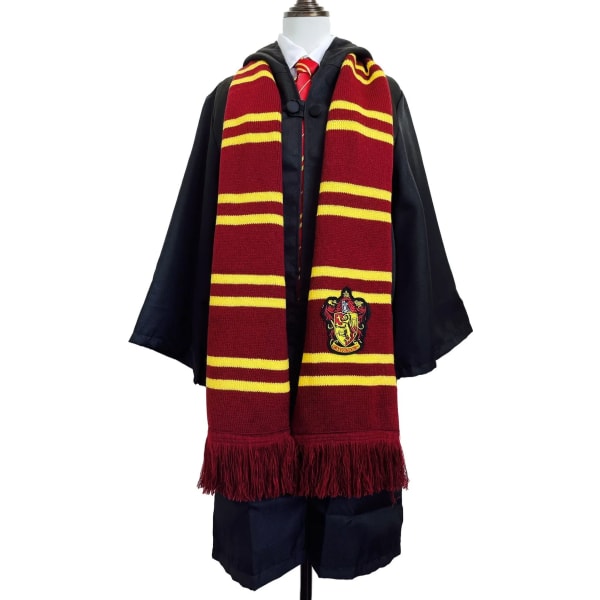 NYTT Harryy Potter skjerf Varmt tykt Slytherin Galtvort College-emblem Ravenclaw Hermione Gryffindor Dusk Skjerf Tilbehør Gaver Red