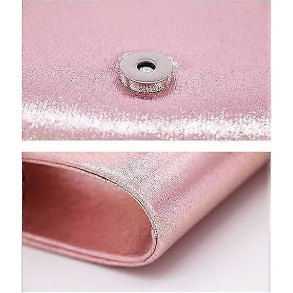 Bling Glitter Kvällsväskor för Kvinnor Kuvert Koppling Handväskor - rosa