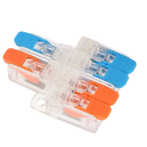 10 kpl Pikajohdotusliitin 2 sisään 4 ulos 0,5–6 mm² johdinliitin 41A 450V