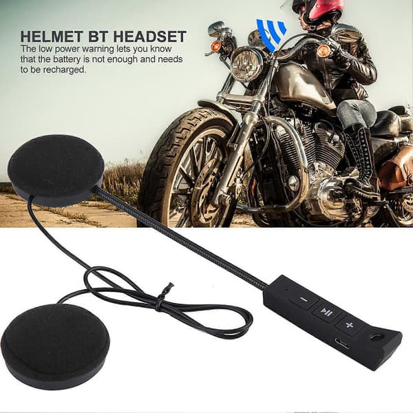 1 par motorcykelhjälm BT headset hörlurar stöder handsfree-samtal