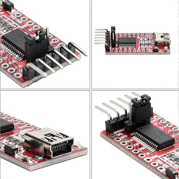 4X FTDI FT232RL USB til TTL Seriel Konverter Adapter til 3.3V og 5V til Ard