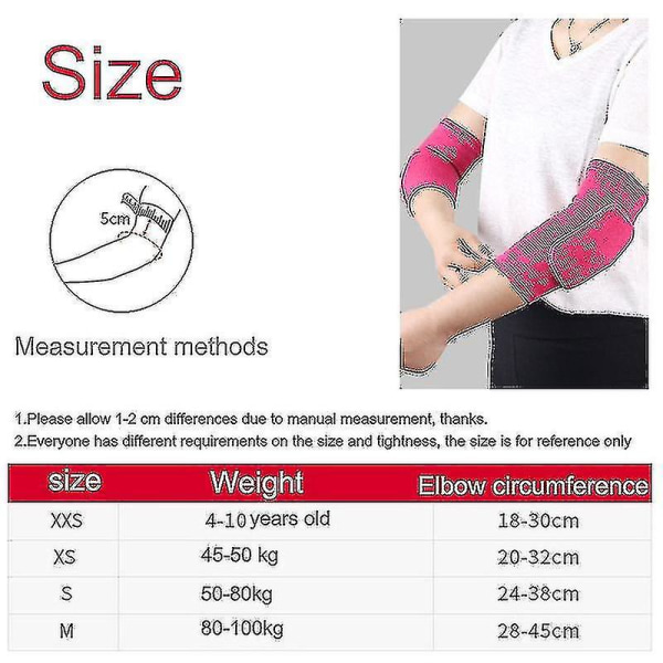 Elastiske albuebeskyttere Fortykket svamp Albue Knebeskyttere Guard Basketball Volleyball Sport Arm Ermepute Voksne Barn 2pcs grey XS