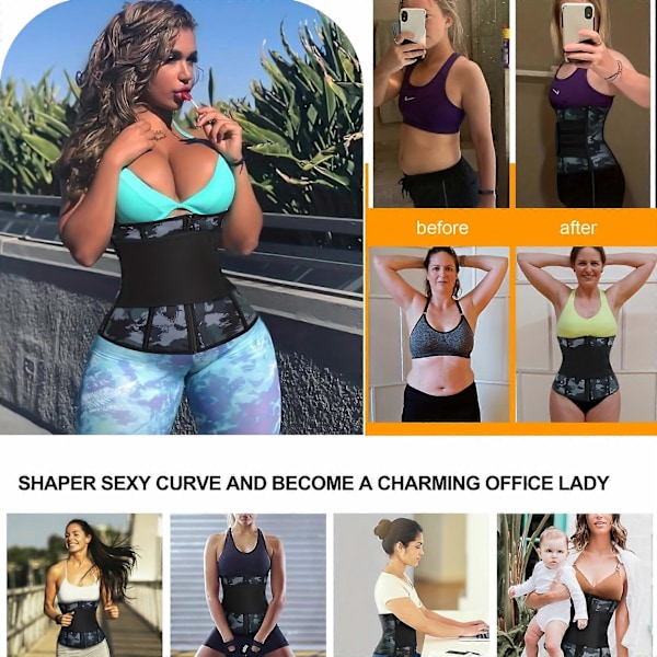 Nye modeller Dame High-Compression Waist Trainer - Komfortabel slankebælte til intens sved & reduktion af mavefedt - Ubesværet taljeformning under
