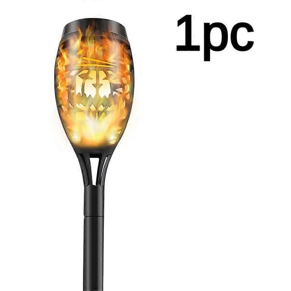 1-4 stk. solcellelamper utendørs hage, 12 LED solcelleflammelamper utendørs, IP65 vanntette solcelletaklamper for hage