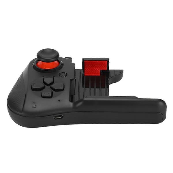 ABS Bærbar Enhånds Trådløs Bluetooth Spilcontroller Gamepad Joystick til Android/IOS Sort