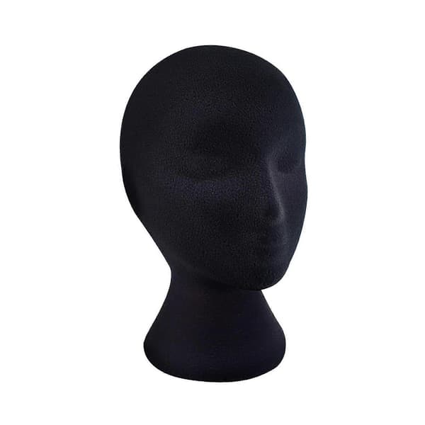 Skum Mannequin Hoveder Kvinde Flocking Skum Hoved Model til Hatte Briller Headset
