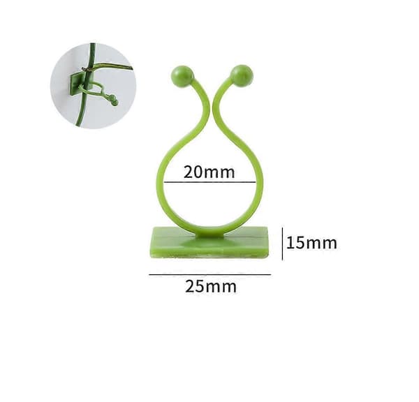 120 st Växtklättervägg Fixeringsklämmor Självhäftande Krok, 20mm