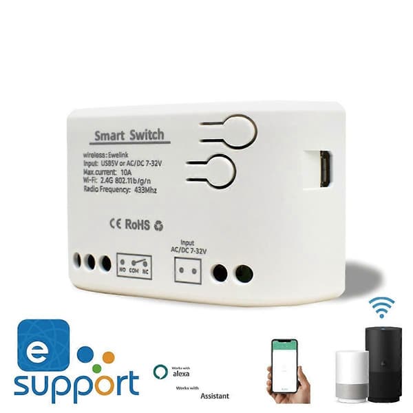 Smart Wifi Switch Modul 1 Kanal Inching Relä Smart Hem