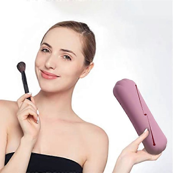 Makeup Børsteholder, Blød Makeup Børste Etui Vandtæt Makeup Organizer, Ansigt Kosmetiske Værktøjer Opbevaringspose Søde kattepoter silikone makeup børste organizer