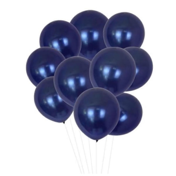 Krom Metallisk Kungsblå Ballonger 12 Tum Premium Metallballong för Festdekorationer 100 ST (Kungsblå)